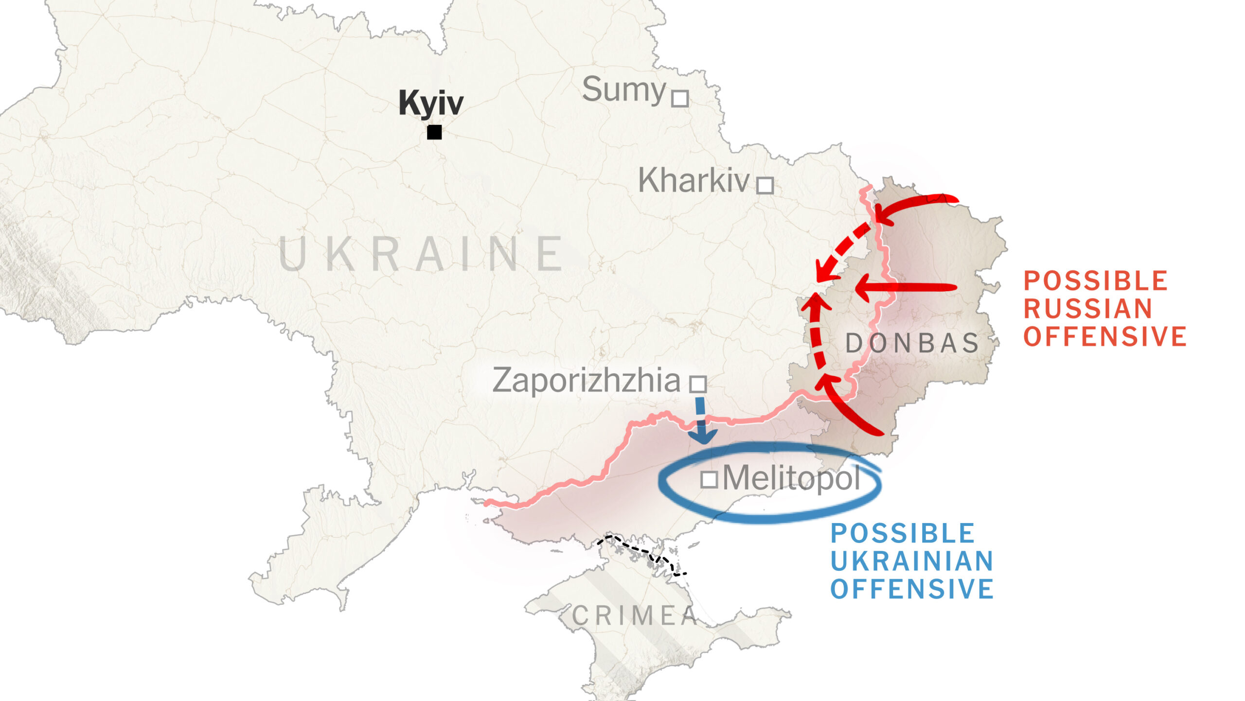 Russia Targets Ukrainian Infrastructure in Donbass Offensive