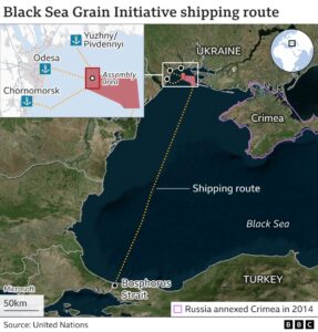 Russian Strikes Target Critical Ukrainian Supply Lines in Chernomorsk Port