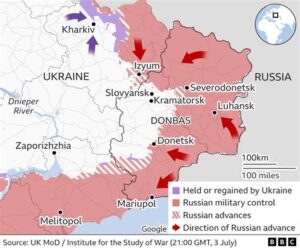 Russia Advances in Eastern Ukraine as Ukrainian Forces Report Over 365 Casualties