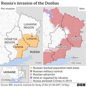 Russia’s Military Gains in Donbas as Ukrainian Forces Suffer Heavy Casualties